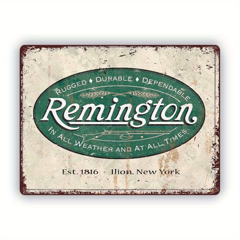 Office Lighting Decor - Placa de Metal Vintage Remington -