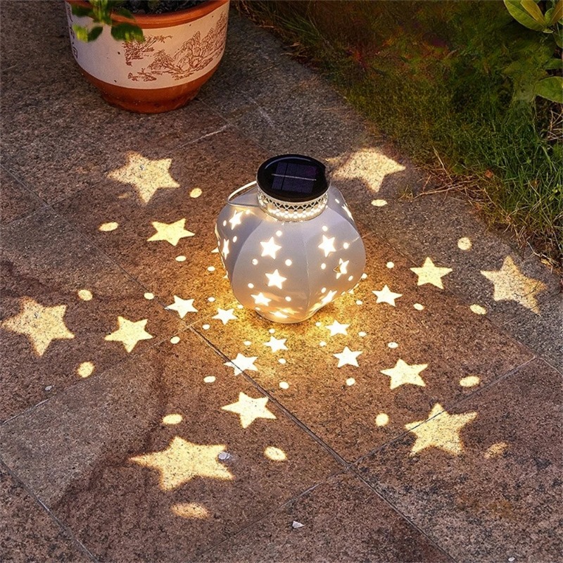 Lighting Decor Outdoor - Luminária Projetora Solar Suspensa para Jardim,