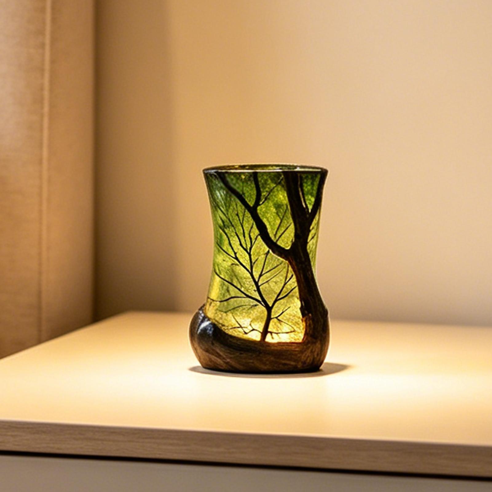Home Lighting And Decor - Luminária de Mesa Decorativa Floresta Noturna: