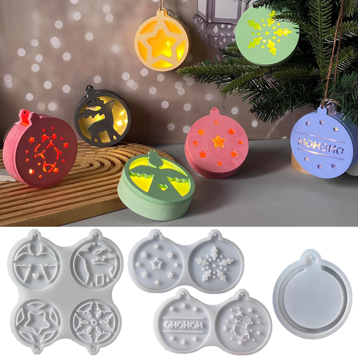 Pendant Lighting Christmas Decor - Série de natal luz noturna pingente