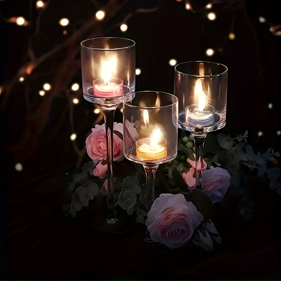 Candle Holder Set - 3 pçs conjunto de castiçal de