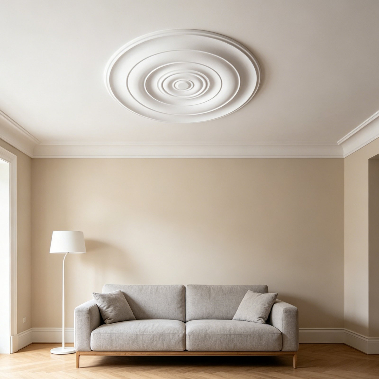 Lighting Decoration - Medalhão de Teto Redondo com Design
