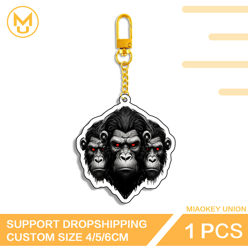 Union Lighting & Decor Reviews - Chaveiro com Três Cabeças de Chimpanzé,