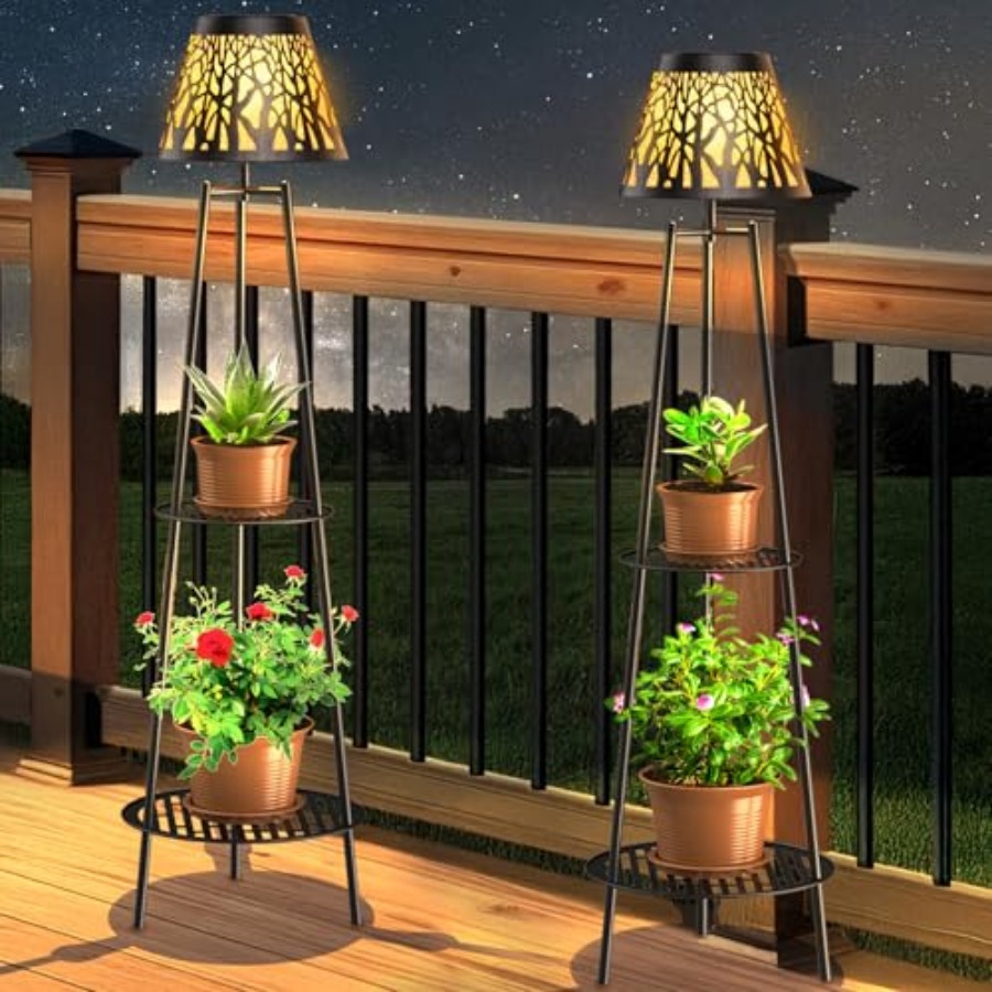 Lighting Decor Outdoor - Conjunto de 2 Luminárias de Chão