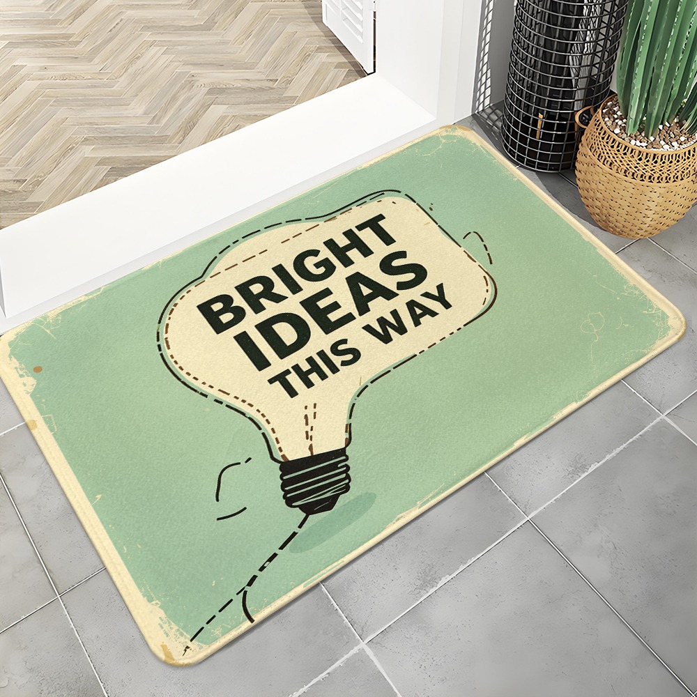 Lighting Home Decor Ideas - Tapete de porta Bright Ideas Light