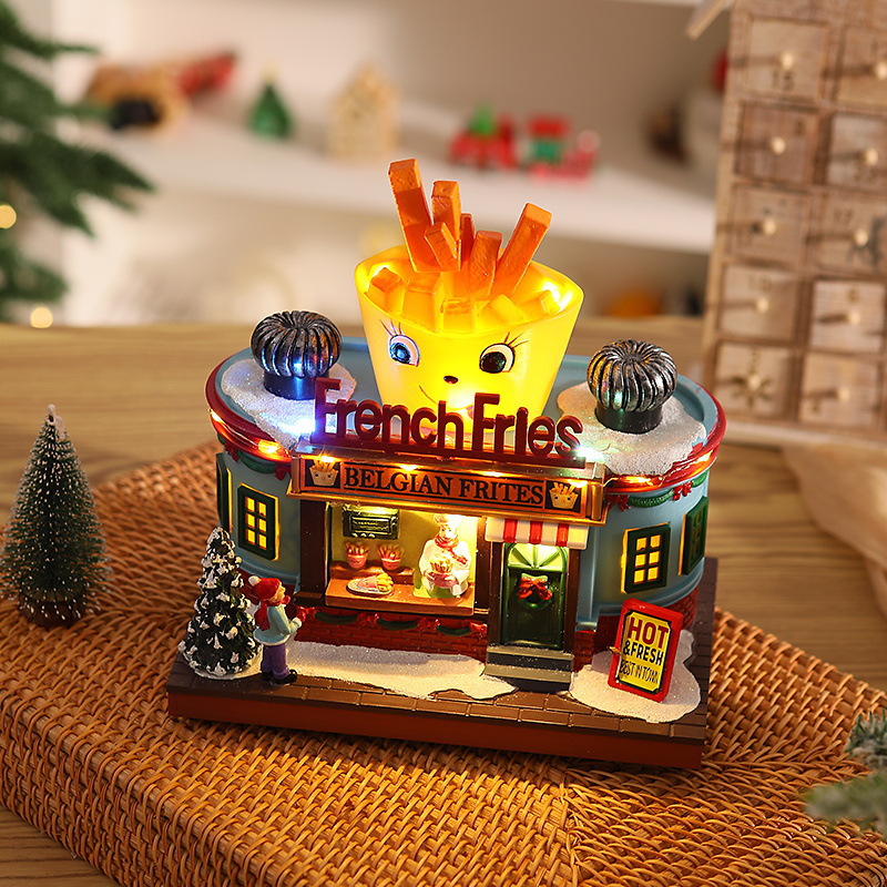 Lighting Home Decor Ideas - Caixa de Música Iluminada de Natal