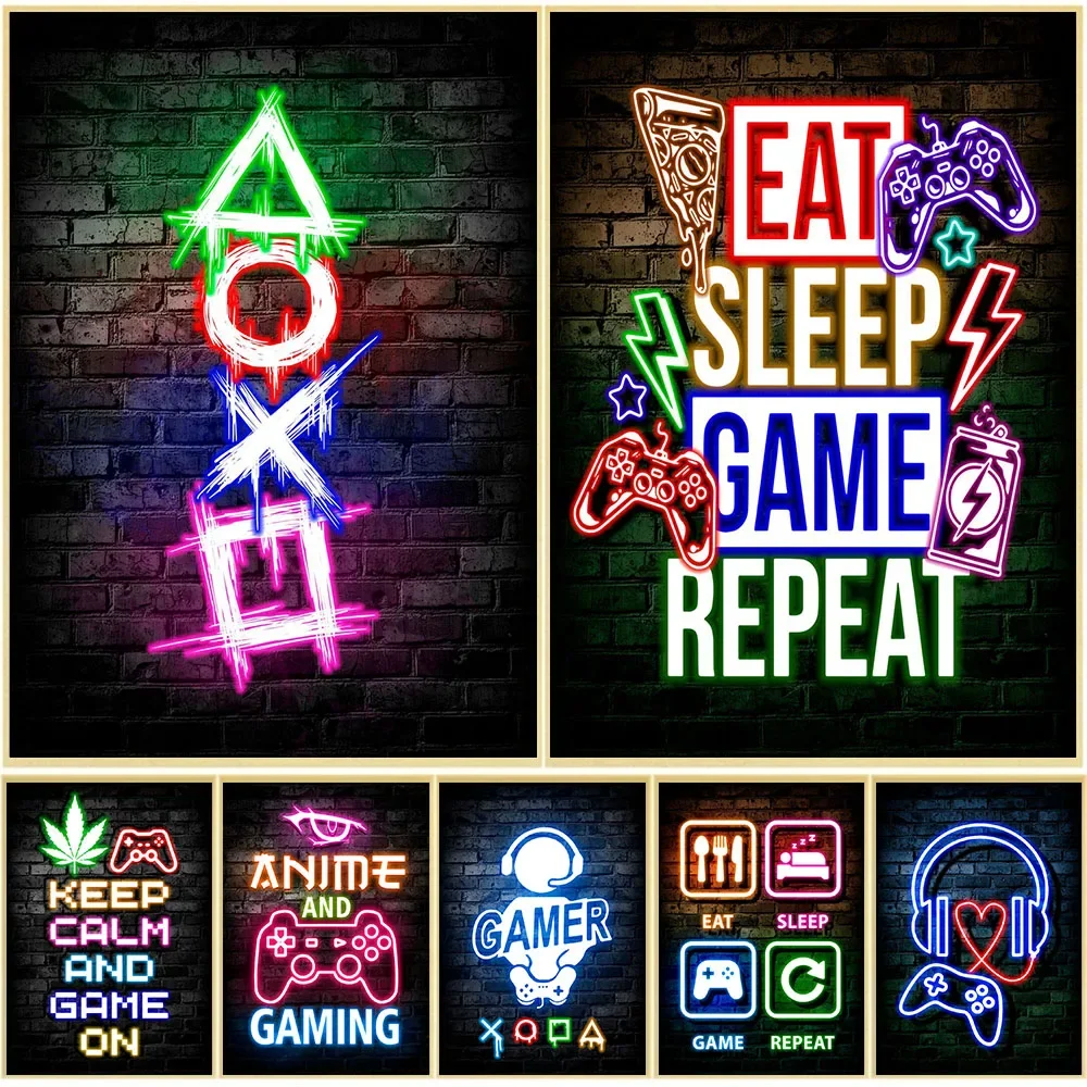 Office Lighting Decor - Artes de Parede Neon para Jogos,