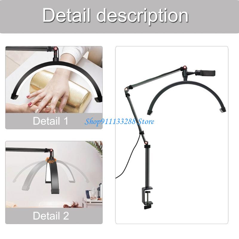 Led Moon Lamp - Lâmpada meia lua g88d, anéis vídeo,