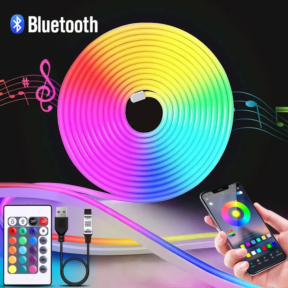 Home Lighting And Decor - 1-5m rgb led neon luz de