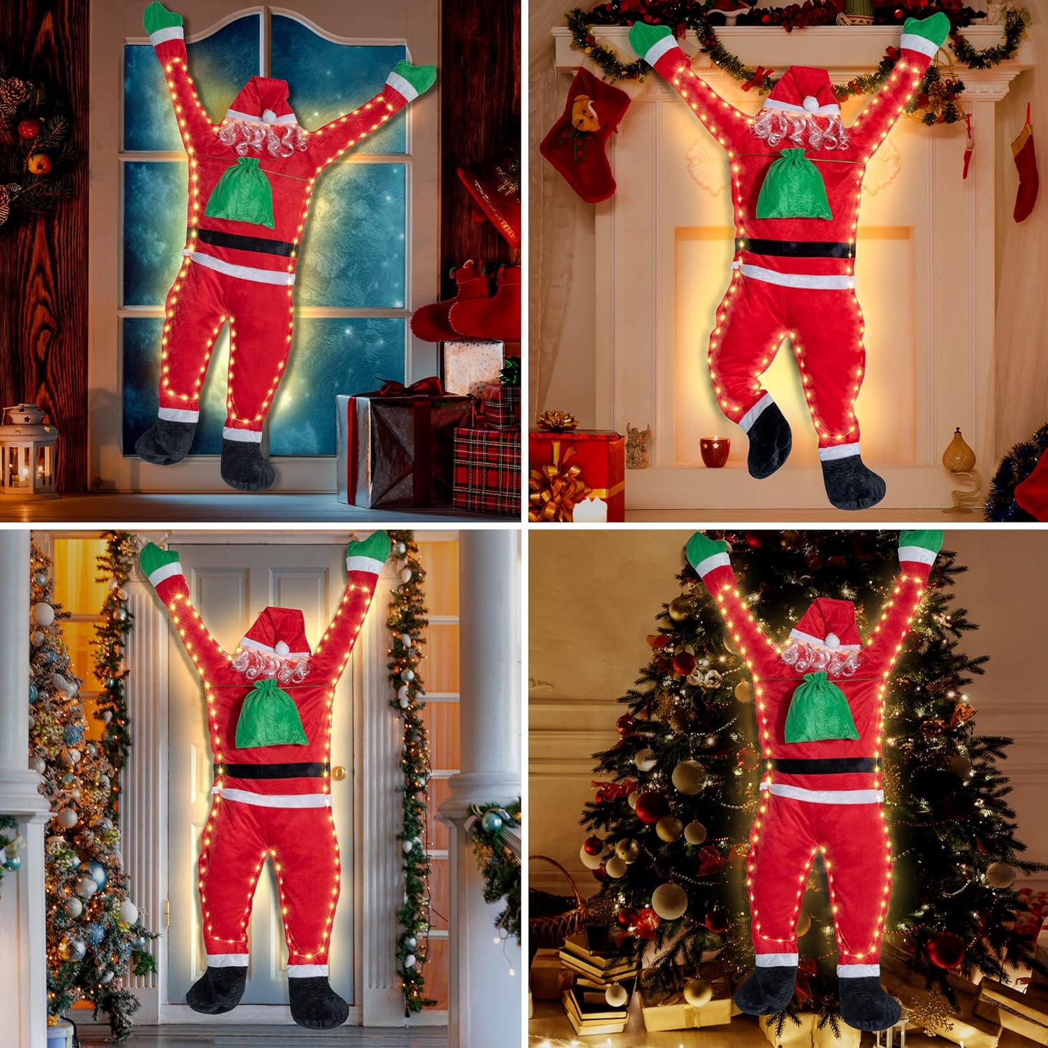 Papai Noel pendurado decoração - Pendant Lighting Christmas Decor avaliação e preço