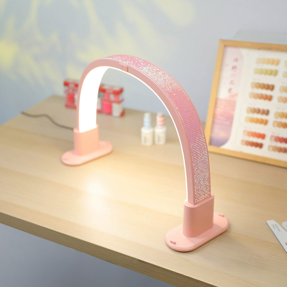 Mini-meia-lua manicure luz de  - Led Moon Lamp avaliação e preço