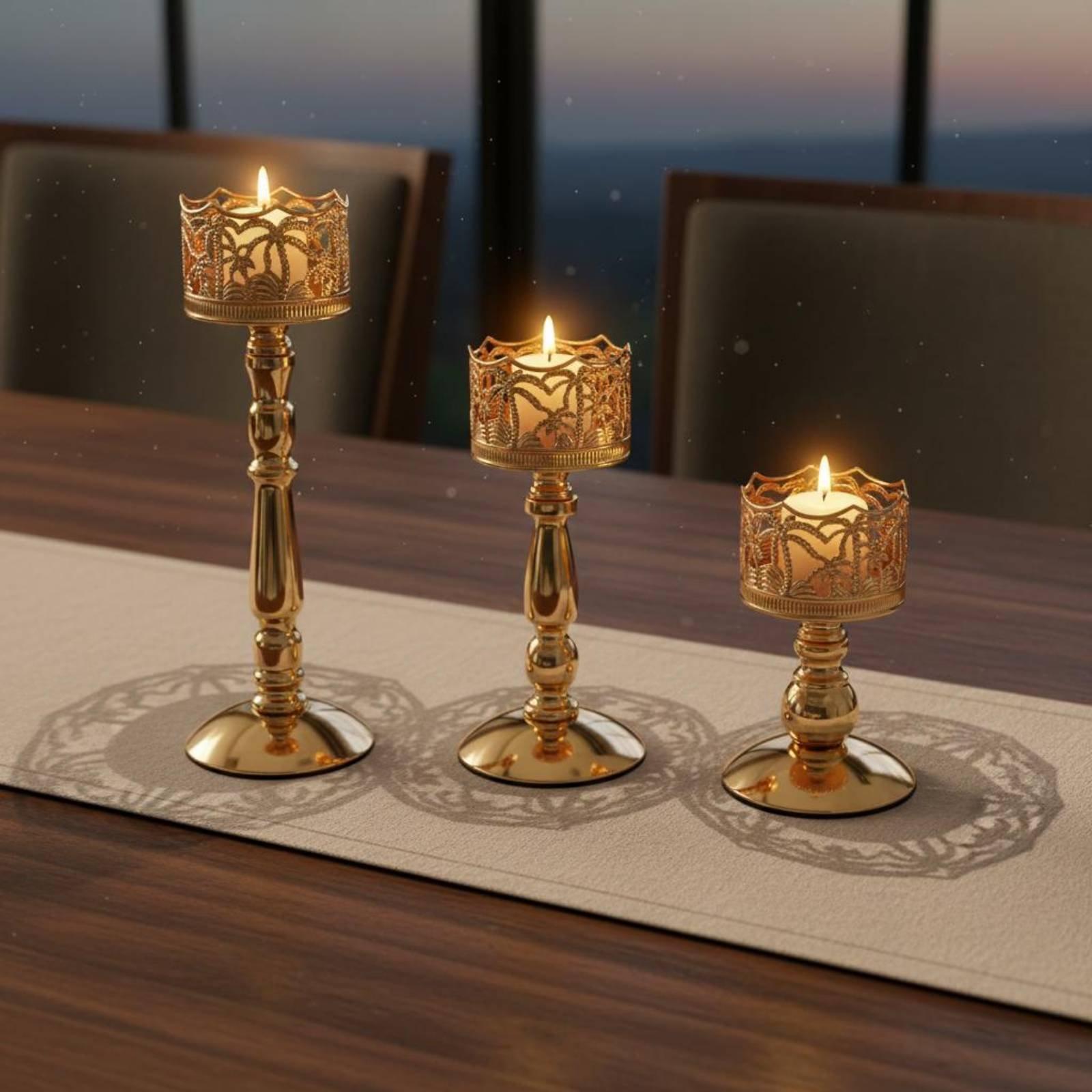 Castiçal de Ferro Elegante: Co - Candle Holder Set avaliação e preço