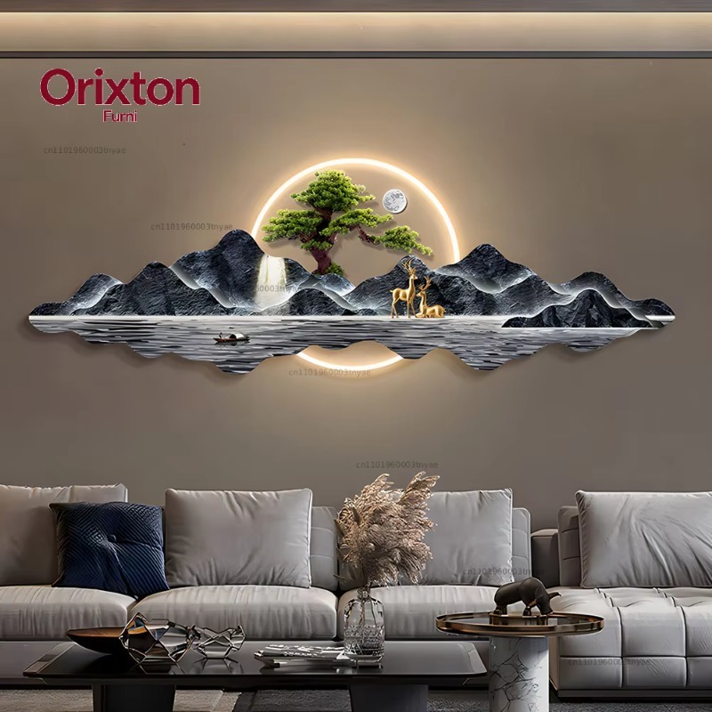 Arte de parede em tela com ilu - Home Decor Lighting Wholesale avaliação e preço