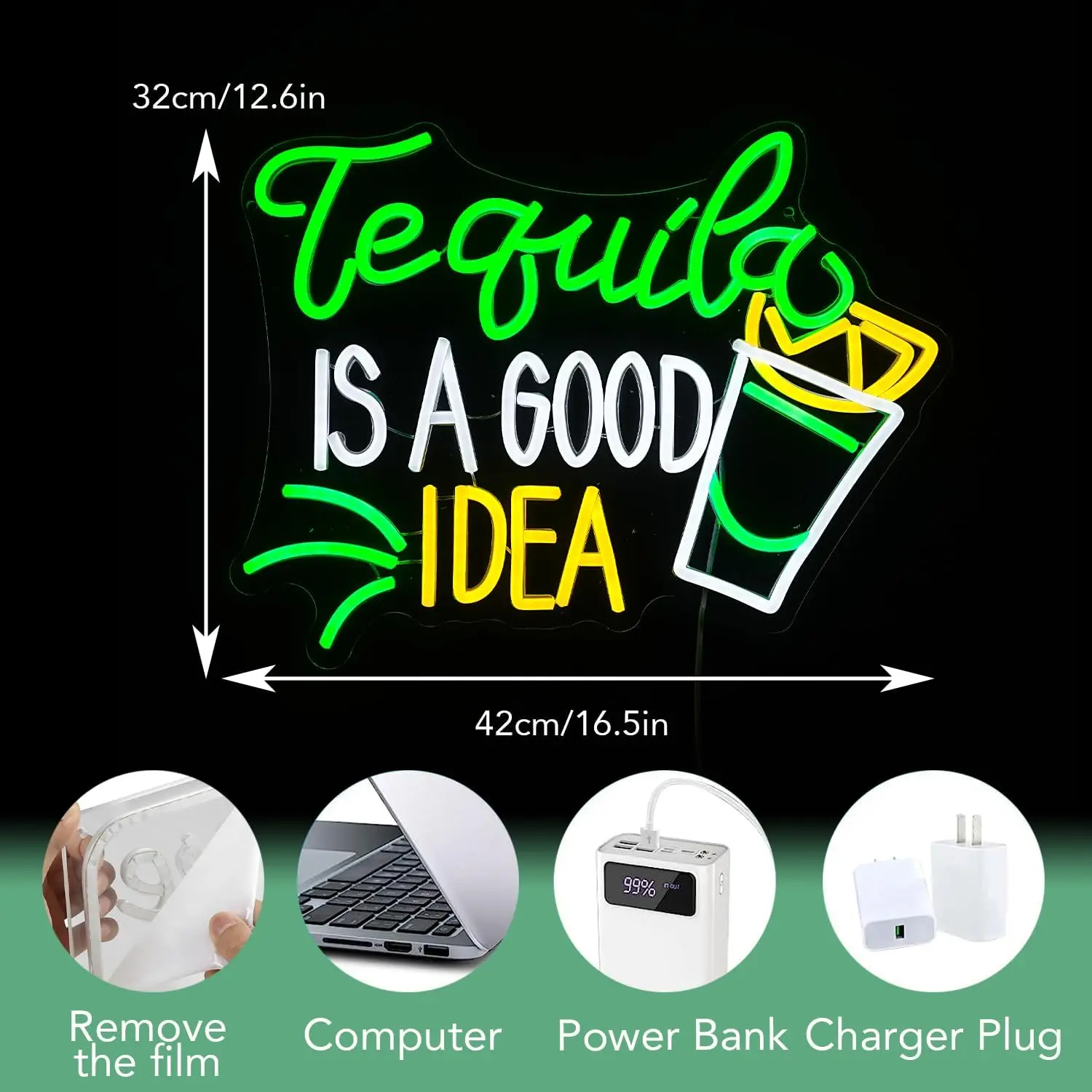 Letreiro Neon LED USB Reguláve - Lighting Home Decor Ideas avaliação e preço