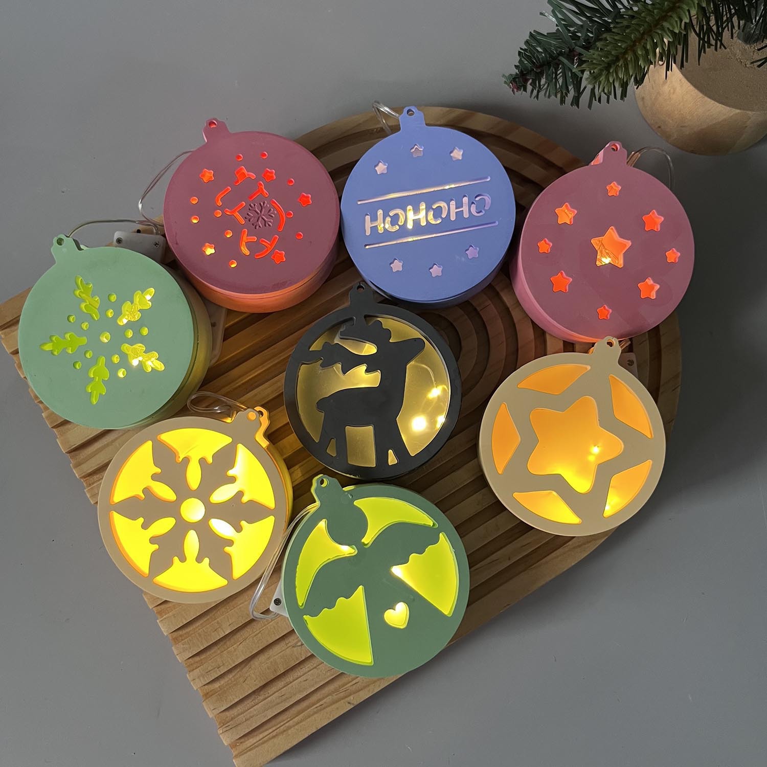 Série de natal luz noturna pin - Pendant Lighting Christmas Decor avaliação e preço