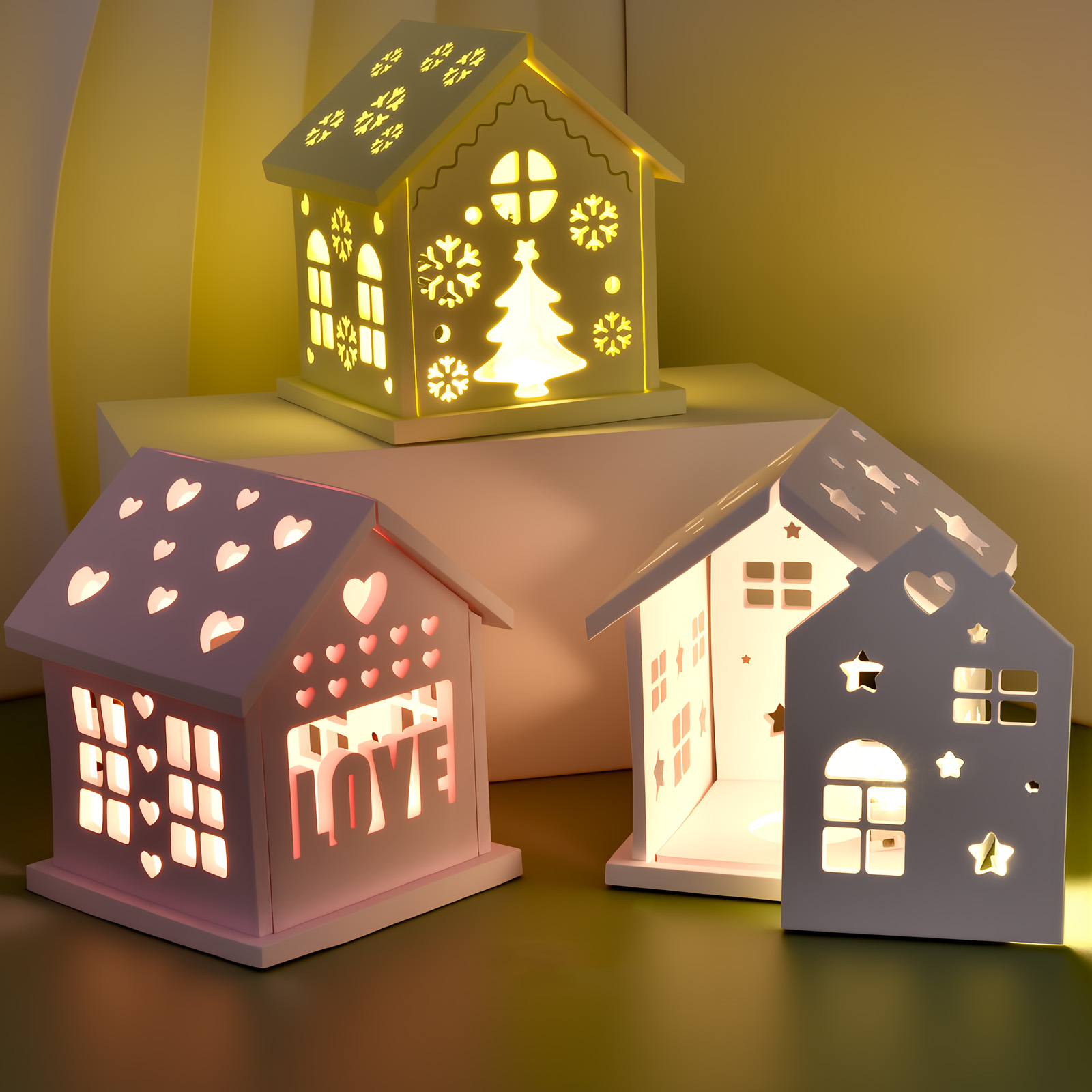Casa 3d molde de silicone diy  - Candle Holder Set avaliação e preço