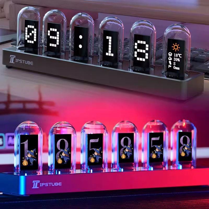 Relógio de Tubo Nixie RGB com  - Lighting Home Decor Ideas avaliação e preço