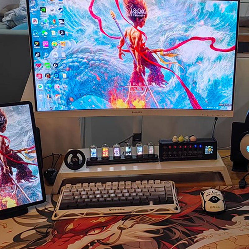 Relógio de Tubo Nixie RGB com  - Lighting Home Decor Ideas avaliação e preço