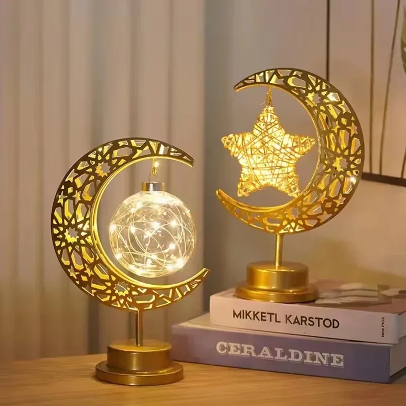 Ramadan led night light rotati - Led Moon Lamp avaliação e preço