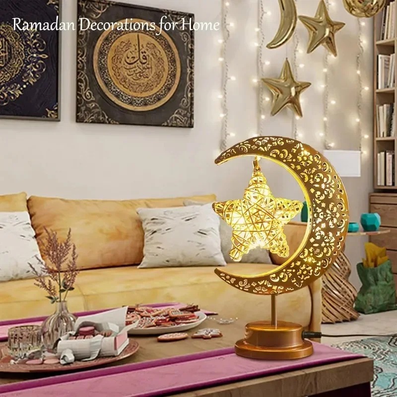 Ramadan led night light rotati - Led Moon Lamp avaliação e preço