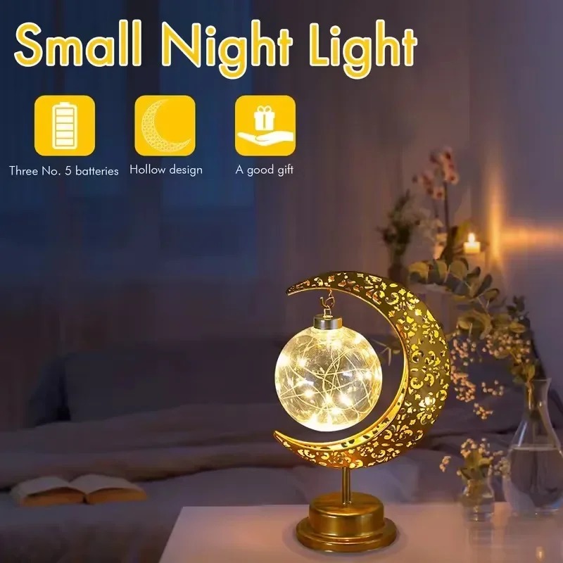 Ramadan led night light rotati - Led Moon Lamp avaliação e preço