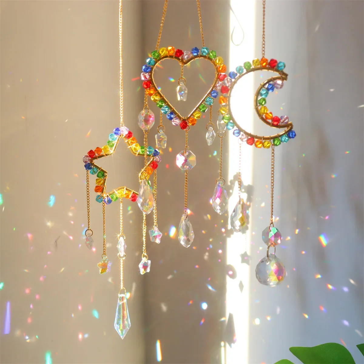 Apanhador de Sol Chakra com Pr - Pendant Lighting Christmas Decor avaliação e preço