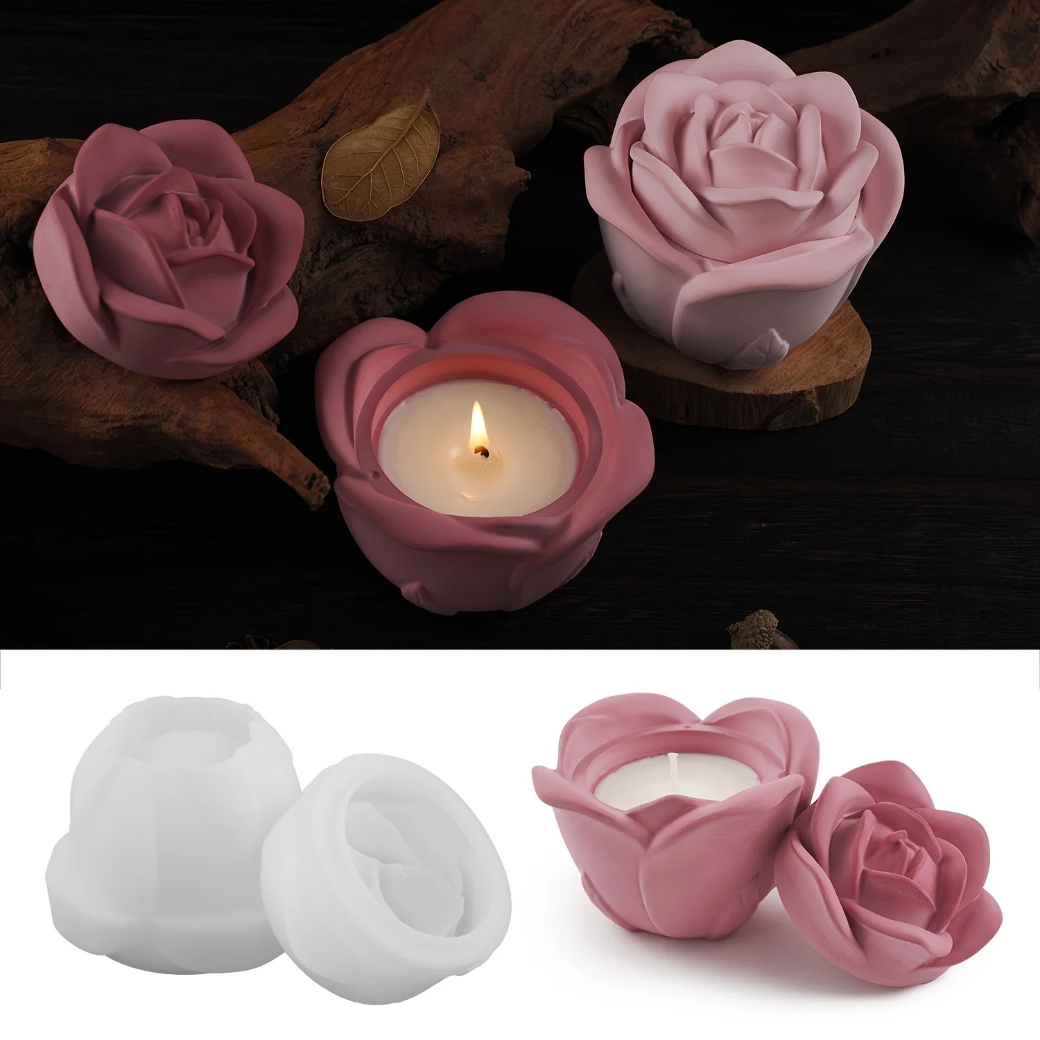 Conjunto de 2 peças de moldes  - Candle Holder Set avaliação e preço
