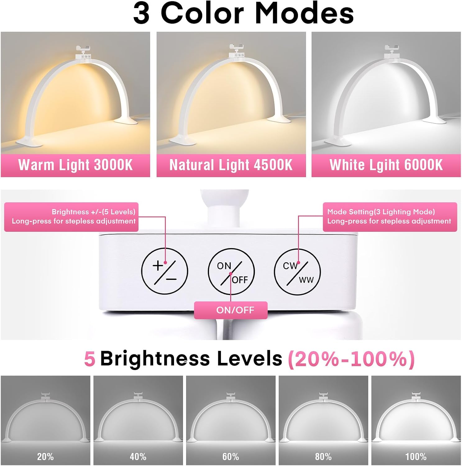 Meia lua luz em forma de u art - Led Moon Lamp avaliação e preço