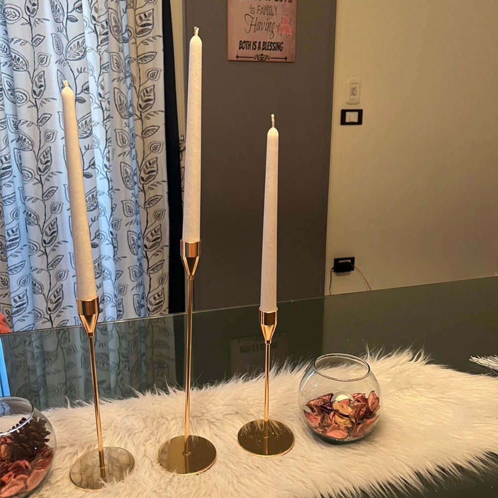 Simples pilar cônico acrílico  - Candle Holder Set avaliação e preço