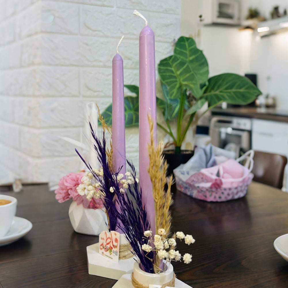 Simples pilar cônico acrílico  - Candle Holder Set avaliação e preço