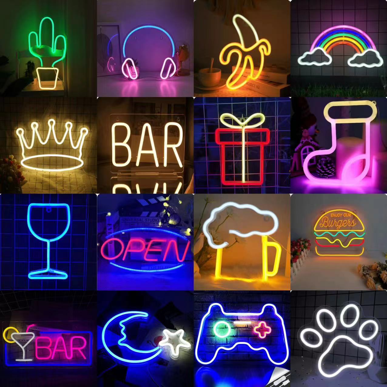 Letreiro de Neon LED Personali - Pendant Lighting Christmas Decor avaliação e preço